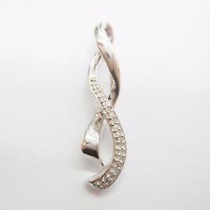 Kay Jewelers Sterling Silver Twisted Pendant